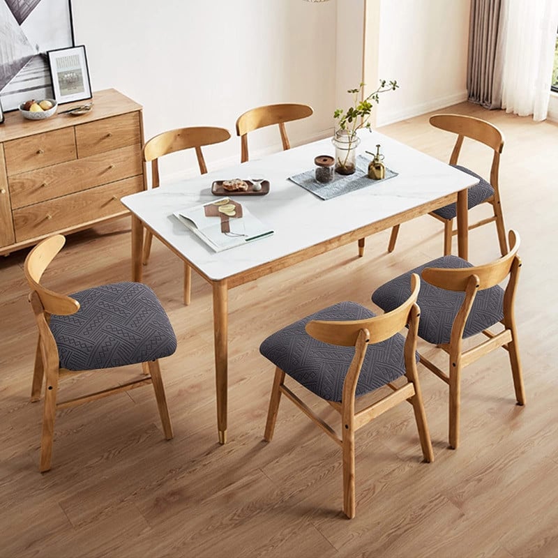 100% αδιάβροχο κάλυμμα μαξιλαριού καθίσματος 1/2/4/6 Καλύμματα καθισμάτων PC Stretch Jacquard Αφαιρούμενα αντιολισθητικά καλύμματα καρέκλας για διακόσμηση σπιτιού