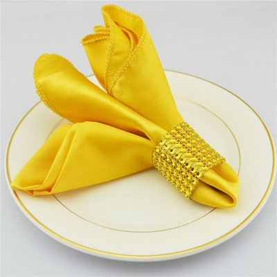 Szatén négyzet 30 cm Szalvéták Zsebkendő Asztali Vacsora Szalvéta Esküvőre Születésnapra Karácsonyi Party Rendezvény Dekoráció Otthoni kellékek