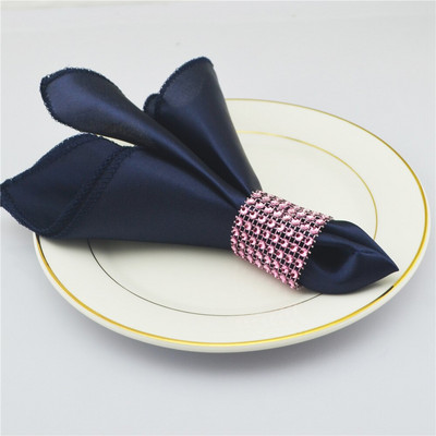 Szatén négyzet 30 cm Szalvéták Zsebkendő Asztali Vacsora Szalvéta Esküvőre Születésnapra Karácsonyi Party Rendezvény Dekoráció Otthoni kellékek