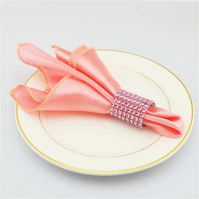 Szatén négyzet 30 cm Szalvéták Zsebkendő Asztali Vacsora Szalvéta Esküvőre Születésnapra Karácsonyi Party Rendezvény Dekoráció Otthoni kellékek