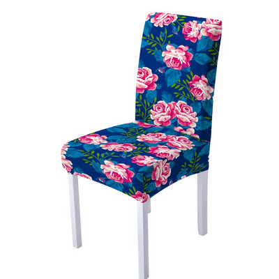 Elastična navlaka za stolicu s cvijetom ruže od spandexa Zaštitna torbica za stolicu s visokim naslonom za dekoraciju blagovaonice za svatove