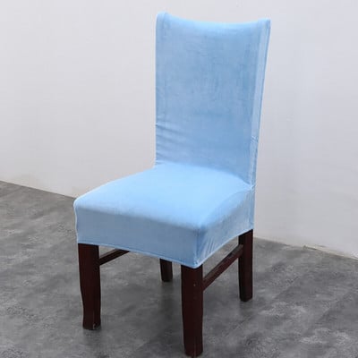 Huse pentru scaune din material textil de pluș, catifea groase, ține la cald Huse anti-praf pentru sufragerie, nuntă, birou, banchet.