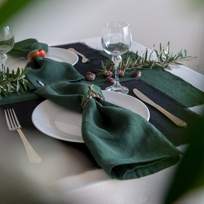 Set salveta za stol od pamučne gaze od 6 kom. Salvete za vjenčanja Ukrasni perivi podmetač za blagovaonski stol 38*55 cm