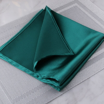 46x46cm Luksuzni stolni ubrusi Četvrtasti satenski rupčić za svatove Hoteli Restorani Dekoracije Potrepštine Prsten za salvete