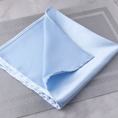 46x46cm Luksuzni stolni ubrusi Četvrtasti satenski rupčić za svatove Hoteli Restorani Dekoracije Potrepštine Prsten za salvete