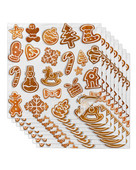 Servețele de Crăciun Gingerbread Man Set de pânză Față de masă pentru petrecere de nuntă Servețele moale de bucătărie Servețele de Crăciun