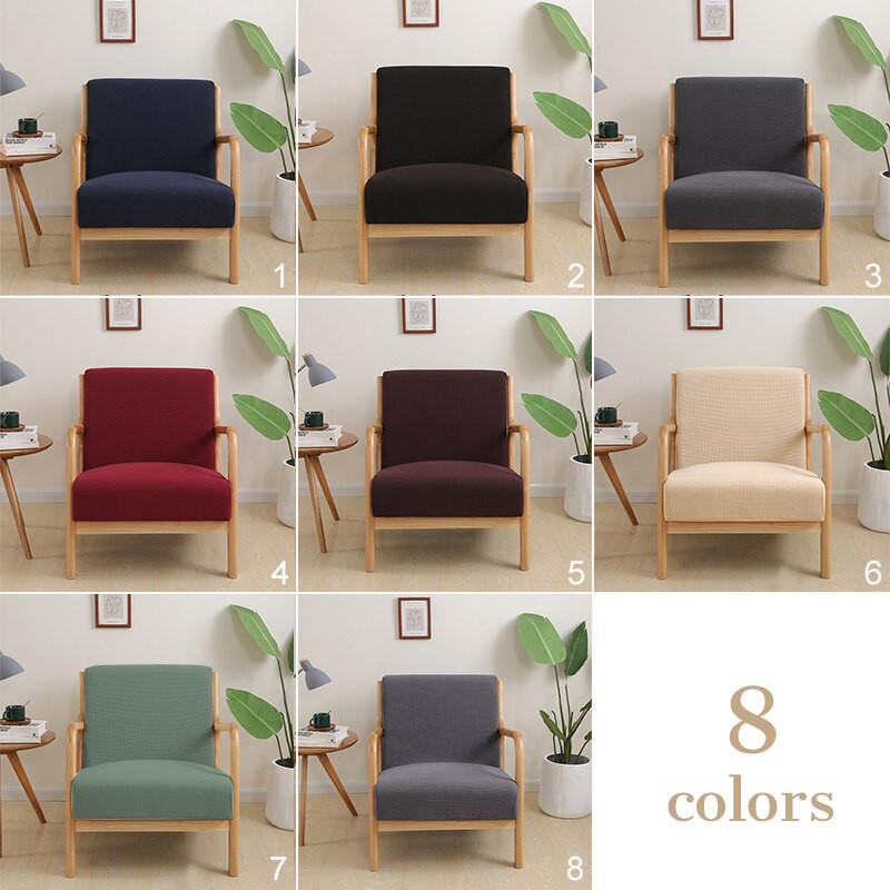Husa de fotoliu Husa de scaun moderna elastica Fermoar elastic din lemn Husa de braț pentru scaune de protecție Husă detașabilă Decor pentru casa
