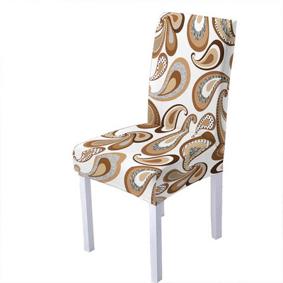 Huse pentru scaune din spandex în stil baroc pentru sufragerie Huse pentru scaune florale cu spătar înalt pentru sufragerie, petrecere, nuntă