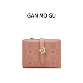 Kis női pénztárca fém díszítéssel - virág