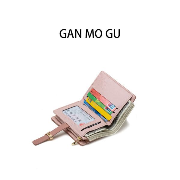 Kis női pénztárca fém díszítéssel - virág