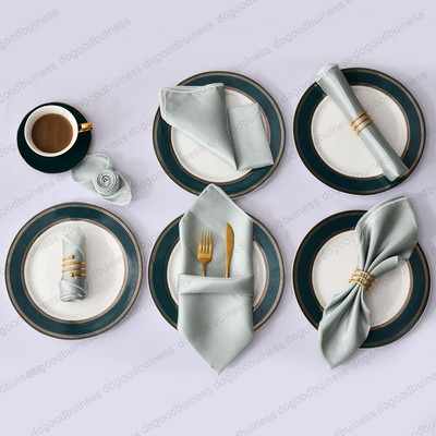 12 bucăți șervețele de masă din satin 50X50 cm Șervețele de masă pentru masă Batistă din pânză Banchet pentru nuntă Decoratiuni pentru acasă 20 inch