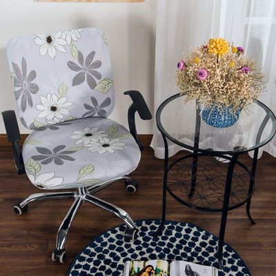 Kompiuterio kėdės užvalkalai Stretch Protector Dėklas Biuro pakeliamas kėdės fotelio užvalkalas, 1 komplektas (galinis dangtelis + sėdynės užvalkalas)