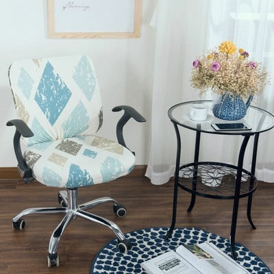 Kompiuterio kėdės užvalkalai Stretch Protector Dėklas Biuro pakeliamas kėdės fotelio užvalkalas, 1 komplektas (galinis dangtelis + sėdynės užvalkalas)