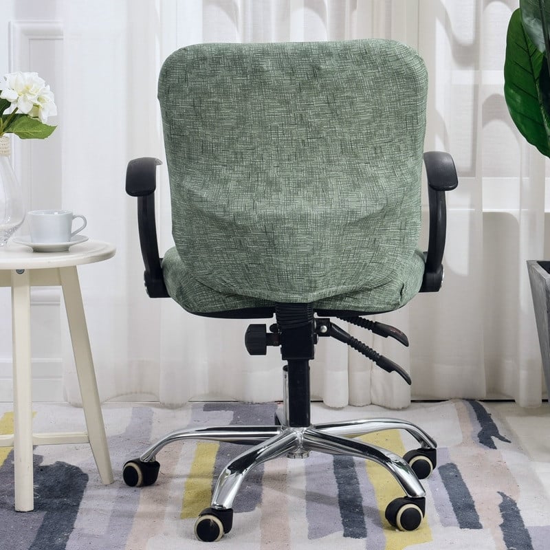 Kompiuterio kėdės užvalkalai Stretch Protector Dėklas Biuro pakeliamas kėdės fotelio užvalkalas, 1 komplektas (galinis dangtelis + sėdynės užvalkalas)