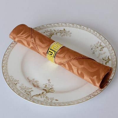 10vnt/stal. Poliesterio 48cm kvadratinės staltiesės servetėlės vestuvių gimtadienio dekoravimui Spalvotos siuvinėtos stalo servetėlės