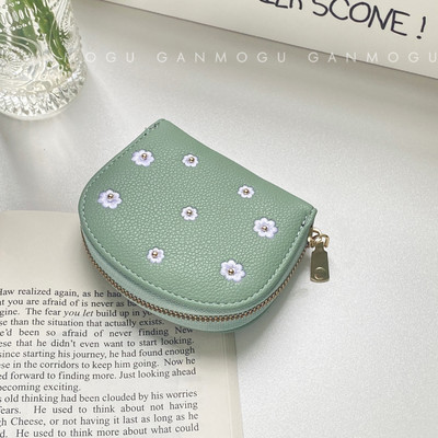 Portofel de dama cu broderie de flori - mai multe culori