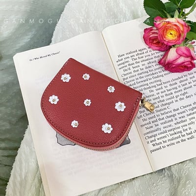 Portofel de dama cu broderie de flori - mai multe culori