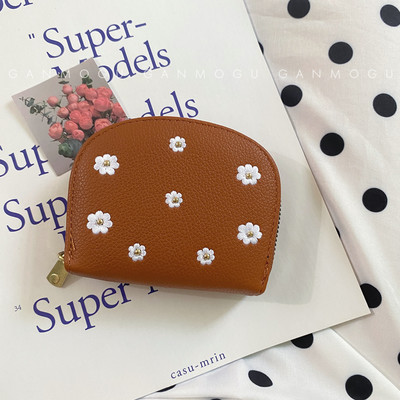 Portofel de dama cu broderie de flori - mai multe culori