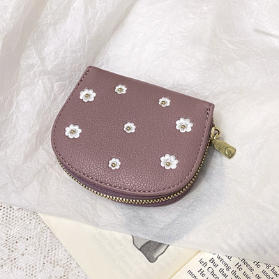 Portofel de dama cu broderie de flori - mai multe culori