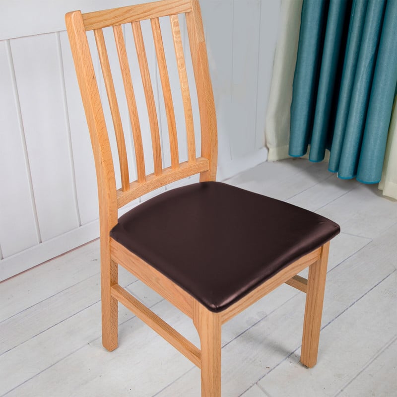 PU kožne navlake za sjedala za stolice, rastezljive, vodootporne navlake za blagovaonske stolice, svadbena zabava, produžni jastuk, zaštitnik za navlake