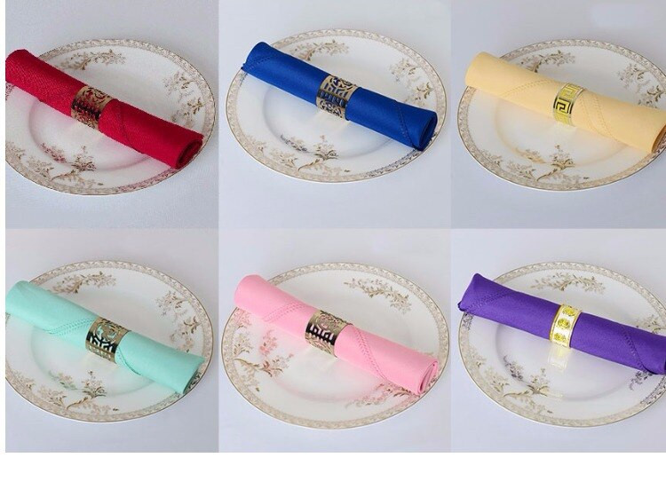 12 kom porubljenih četvrtastih salveta 48x48 cm 46 g Satenska koktel salveta za zabavu Svadbeni stolnjak Mekane kuhinjske salvete za večeru