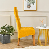 Βελούδινο κάλυμμα καρέκλας τραπεζαρίας Ψηλή πλάτη Μέγεθος XL Μεγέθυνση Μαξιλάρι καρέκλας τραπεζαρίας Στρέτσο καλύμματα καρέκλας Wedding Hotel Banquet