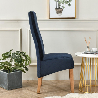 Βελούδινο κάλυμμα καρέκλας τραπεζαρίας Ψηλή πλάτη Μέγεθος XL Μεγέθυνση Μαξιλάρι καρέκλας τραπεζαρίας Στρέτσο καλύμματα καρέκλας Wedding Hotel Banquet