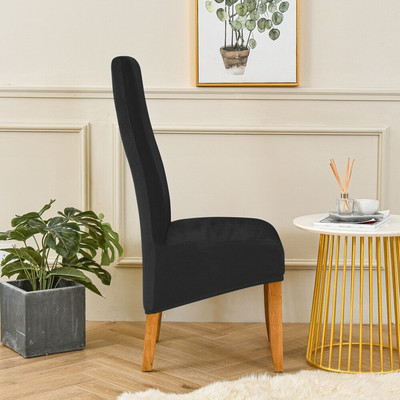 Βελούδινο κάλυμμα καρέκλας τραπεζαρίας Ψηλή πλάτη Μέγεθος XL Μεγέθυνση Μαξιλάρι καρέκλας τραπεζαρίας Στρέτσο καλύμματα καρέκλας Wedding Hotel Banquet