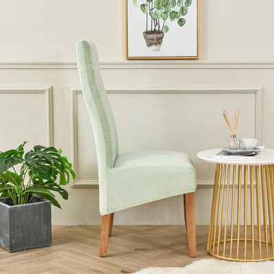 Βελούδινο κάλυμμα καρέκλας τραπεζαρίας Ψηλή πλάτη Μέγεθος XL Μεγέθυνση Μαξιλάρι καρέκλας τραπεζαρίας Στρέτσο καλύμματα καρέκλας Wedding Hotel Banquet