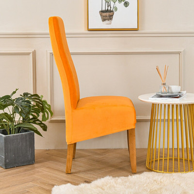 Βελούδινο κάλυμμα καρέκλας τραπεζαρίας Ψηλή πλάτη Μέγεθος XL Μεγέθυνση Μαξιλάρι καρέκλας τραπεζαρίας Στρέτσο καλύμματα καρέκλας Wedding Hotel Banquet