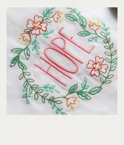 2vnt Aukštos kokybės medvilninės servetėlės Hope Dream Love Smile siuvinėtos arbatos rankšluosčiai Stalo servetėlės Virtuvės servetėlės Vestuvės