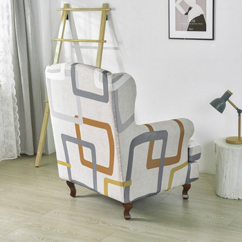 Разтегателна калъфка за стол Еластични геометрични калъфи за фотьойл Калъфки за диван с гръб с калъфка за седалка Протектор за мебели