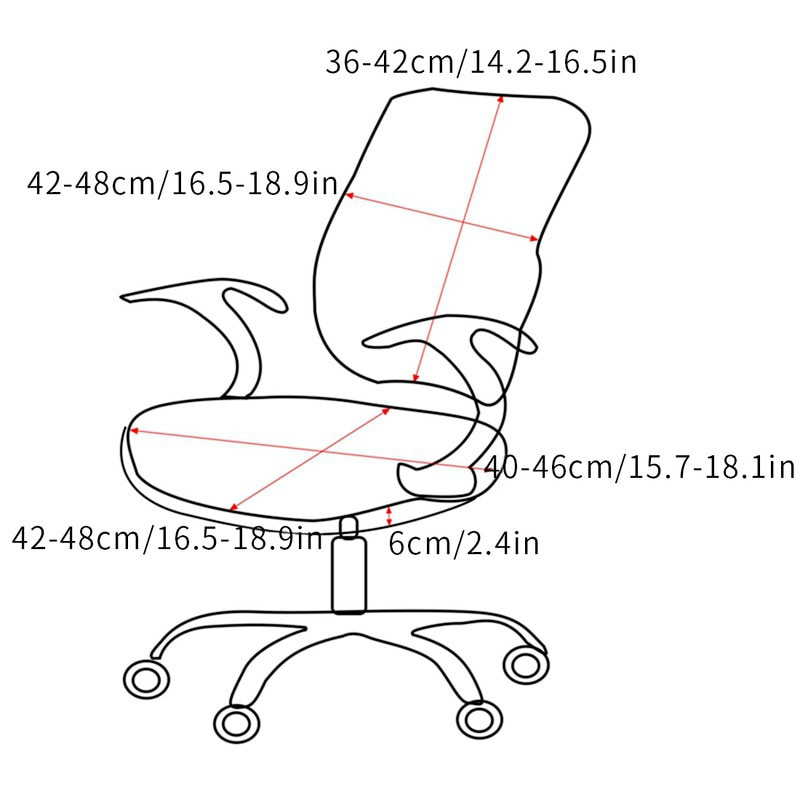 Elastična navlaka za uredsku stolicu Split Navlaka za sjedalo za igranje računala Spandex Navlake za prašinu Štitnik Home Decor Fundas Para Sillas