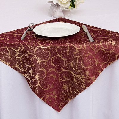 NP002 popularno 10 kom/ lot bordo ljubičasta plava zlatna bordo bijela crvena 48cm*48cm poliester Jacquard salveta za stol