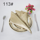 10 kom/lot 48 cm * 48 cm satenska stolna salveta po narudžbi prašnjavo ružičasta bordo zelena plava zlatna mornarsko srebrna siva crno bijela crvena lila