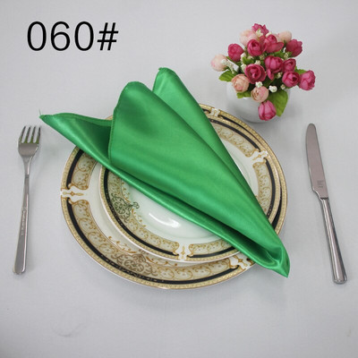 10 kom/lot 48 cm * 48 cm satenska stolna salveta po narudžbi prašnjavo ružičasta bordo zelena plava zlatna mornarsko srebrna siva crno bijela crvena lila