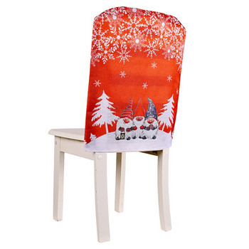 Коледна калъфка за стол Дядо Коледа Снежен човек Коледно дърво Модел за всекидневна Дом Весела Коледа Нова година Декор Navidad 2023