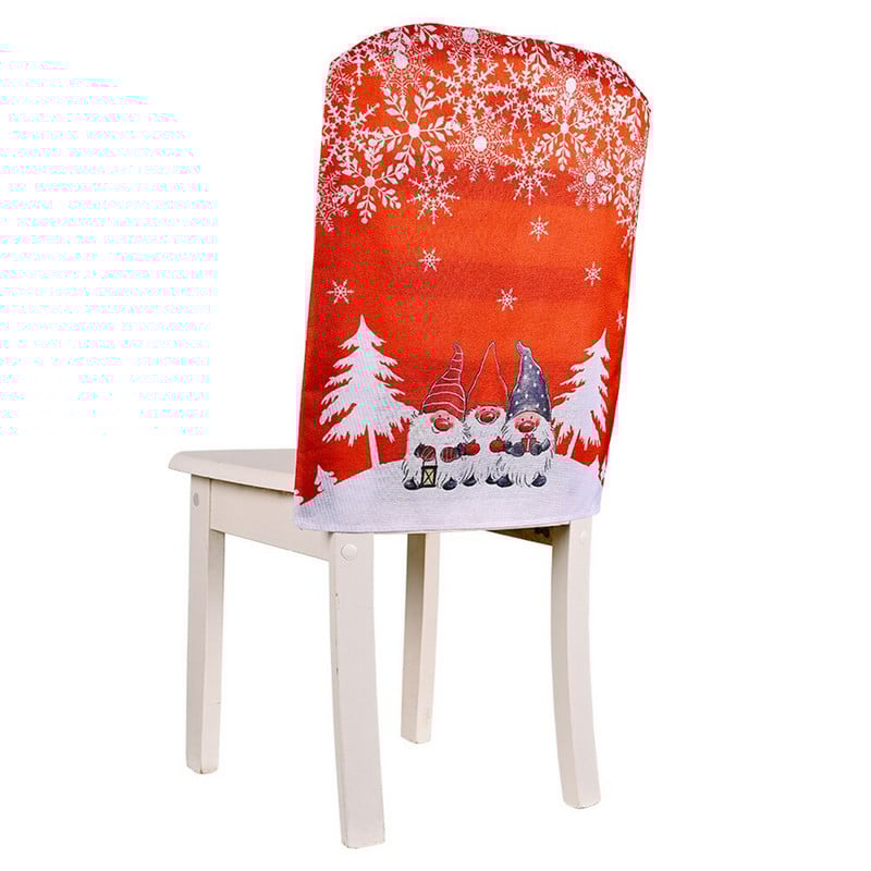 Kalėdų kėdės užvalkalas Kalėdų senelis Sniego senelis Kalėdų eglutės raštas gyvenamajam kambariui namo Linksmų Kalėdų Naujųjų Metų dekoras Navidad 2023