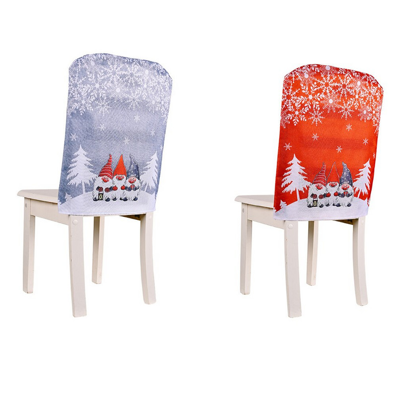 Kalėdų kėdės užvalkalas Kalėdų senelis Sniego senelis Kalėdų eglutės raštas gyvenamajam kambariui namo Linksmų Kalėdų Naujųjų Metų dekoras Navidad 2023