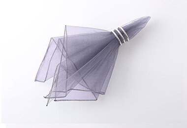 Kvadratinės organzos stalo servetėlės 45 cm x 45 cm nosinė vestuvėms, vakarėliams, viešbučiams ir restoranams Dekoravimo reikmenys