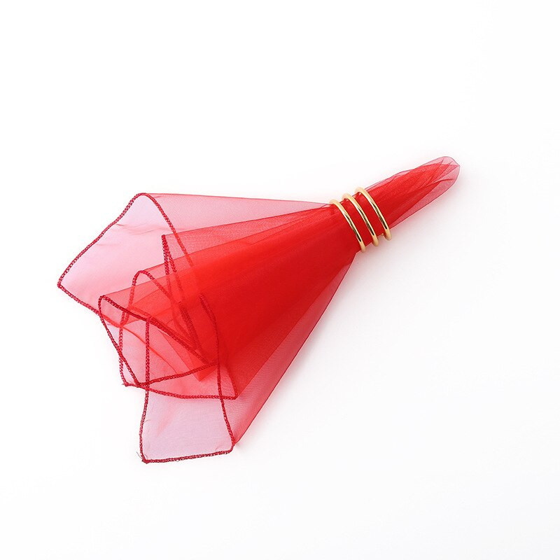 Kvadratinės organzos stalo servetėlės 45 cm x 45 cm nosinė vestuvėms, vakarėliams, viešbučiams ir restoranams Dekoravimo reikmenys