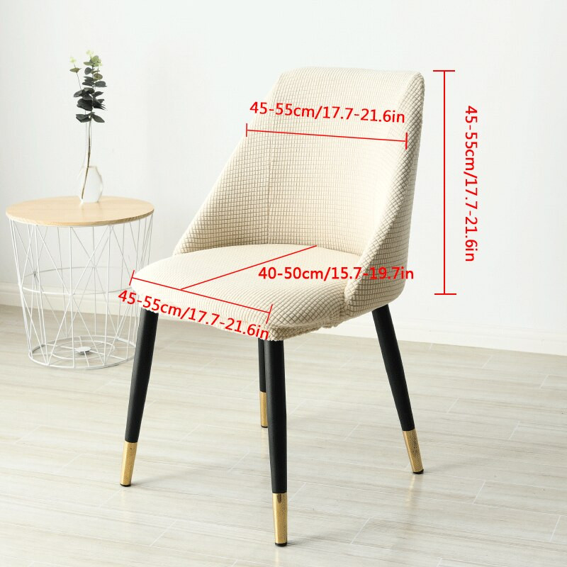 Minkštas Polar Fleece audinio kėdės užvalkalas, tamprus, nuimamas nuplaunamas kėdės užvalkalas Nordic sėdynių užvalkalai valgomajam