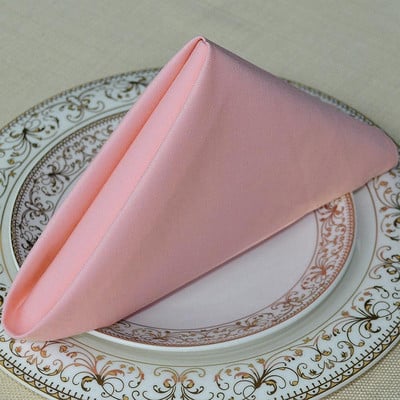 10 vienetų 100 % medvilnė 45 cm kvadratinė balta raudona rožinė servetėlė viešbučio restoranas banketų stalo servetėlė vestuvių krikšto vakarėlio dekoravimui