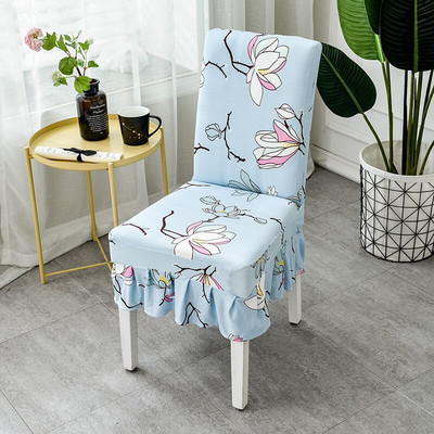 Spandex szoknya szélű székhuzat sztreccs elasztikus étkező üléshuzat bankett esküvői étteremhez Hotel szennyeződés elleni eltávolítható