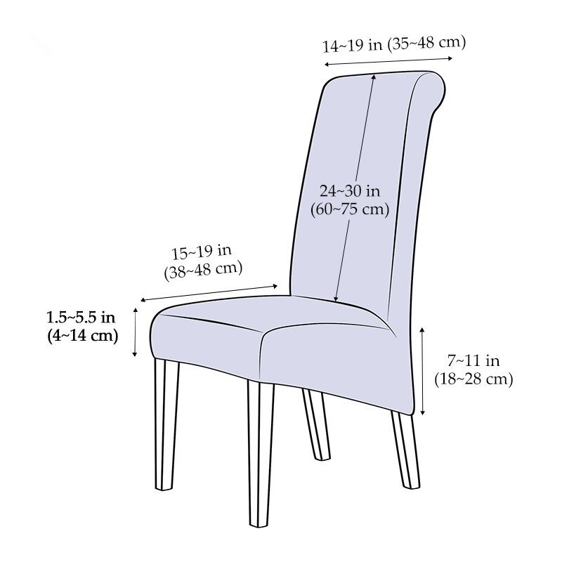 Navlaka za stolicu od polarnog flisa rastezljiva XL veličina s visokim naslonom i univerzalna navlaka za dnevnu sobu za hotel za vjenčanje
