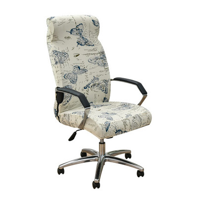 Spausdintas biuro kėdės užvalkalas Elastingas modernus spandex kompiuterio kėdės užvalkalas, apsaugantis nuo nešvarumų, nuimamas, plaunamas užvalkalas