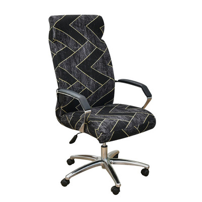 Spausdintas biuro kėdės užvalkalas Elastingas modernus spandex kompiuterio kėdės užvalkalas, apsaugantis nuo nešvarumų, nuimamas, plaunamas užvalkalas