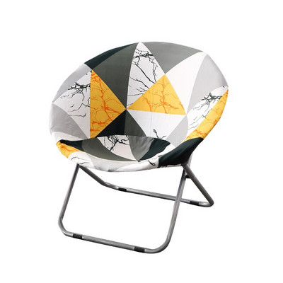 1 kus poťah na stoličku Moon Spandex Leisure Saucer Chair Protector Okrúhle umývateľné skladacie poťahy na stoličky do obývačky a na kempovanie