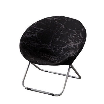 1 kus poťah na stoličku Moon Spandex Leisure Saucer Chair Protector Okrúhle umývateľné skladacie poťahy na stoličky do obývačky a na kempovanie