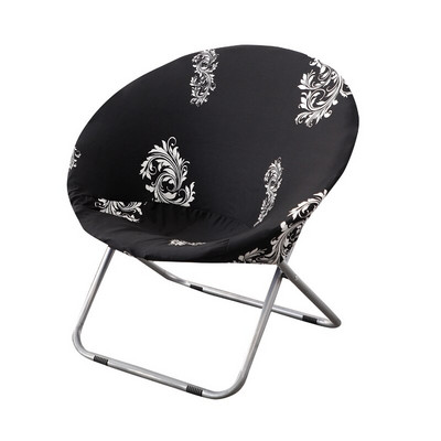 1 kus poťah na stoličku Moon Spandex Leisure Saucer Chair Protector Okrúhle umývateľné skladacie poťahy na stoličky do obývačky a na kempovanie